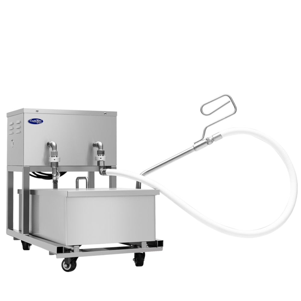 Atosa 50 lb Commercial Portable Fryer Oil Filter Machine - Heavy Duty Oil Filtration System for Restaurants, Food Trucks & Catering Businesses