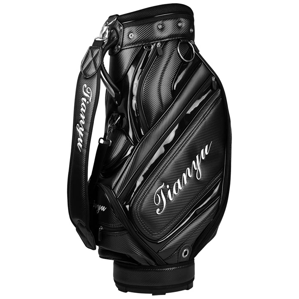 Premium PU Leather Golf Cart Carry Bag for Men - Lightweight, Portable Standard Golf Bag (85×42×28cm) - Perfect for Club Storage, Course Travel & Golf Tournaments