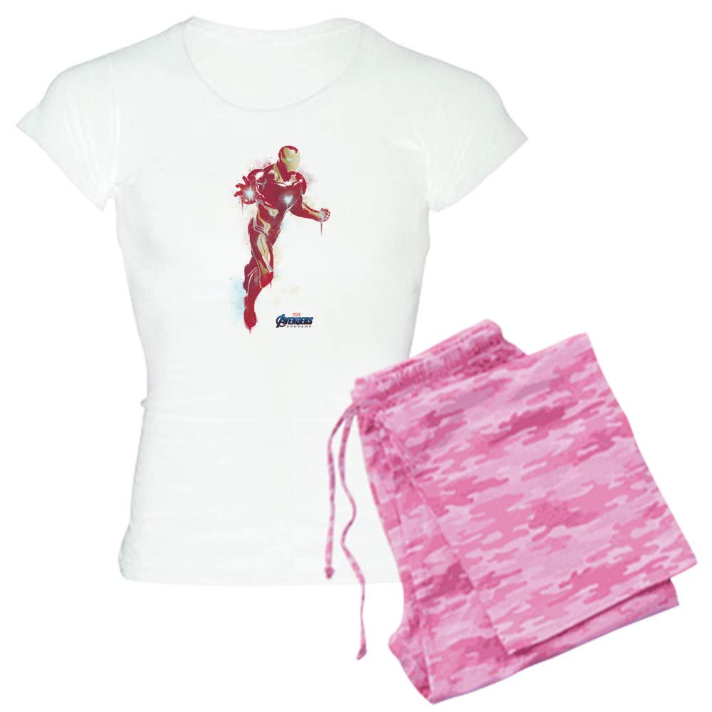 Iron Man Women's Lightweight Pajama Set - Superhero Sleepwear for Marvel Fans - Perfect for Lounge, Sleepovers & Movie Nights