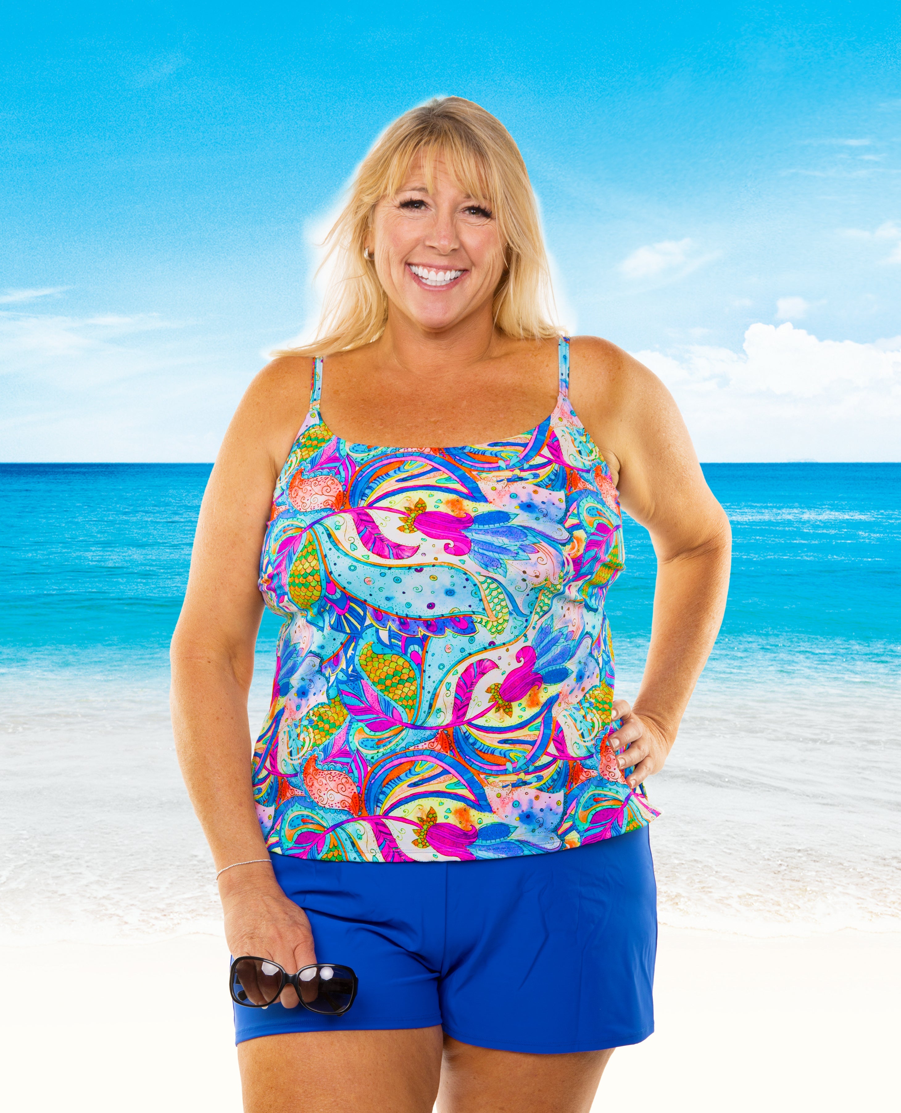 Women's Lingerie Strap Tankini Fantasia - Sexy Swimwear for Women, Adjustable Straps & Comfortable Fit - Perfect for Beach, Pool & Summer Vacation