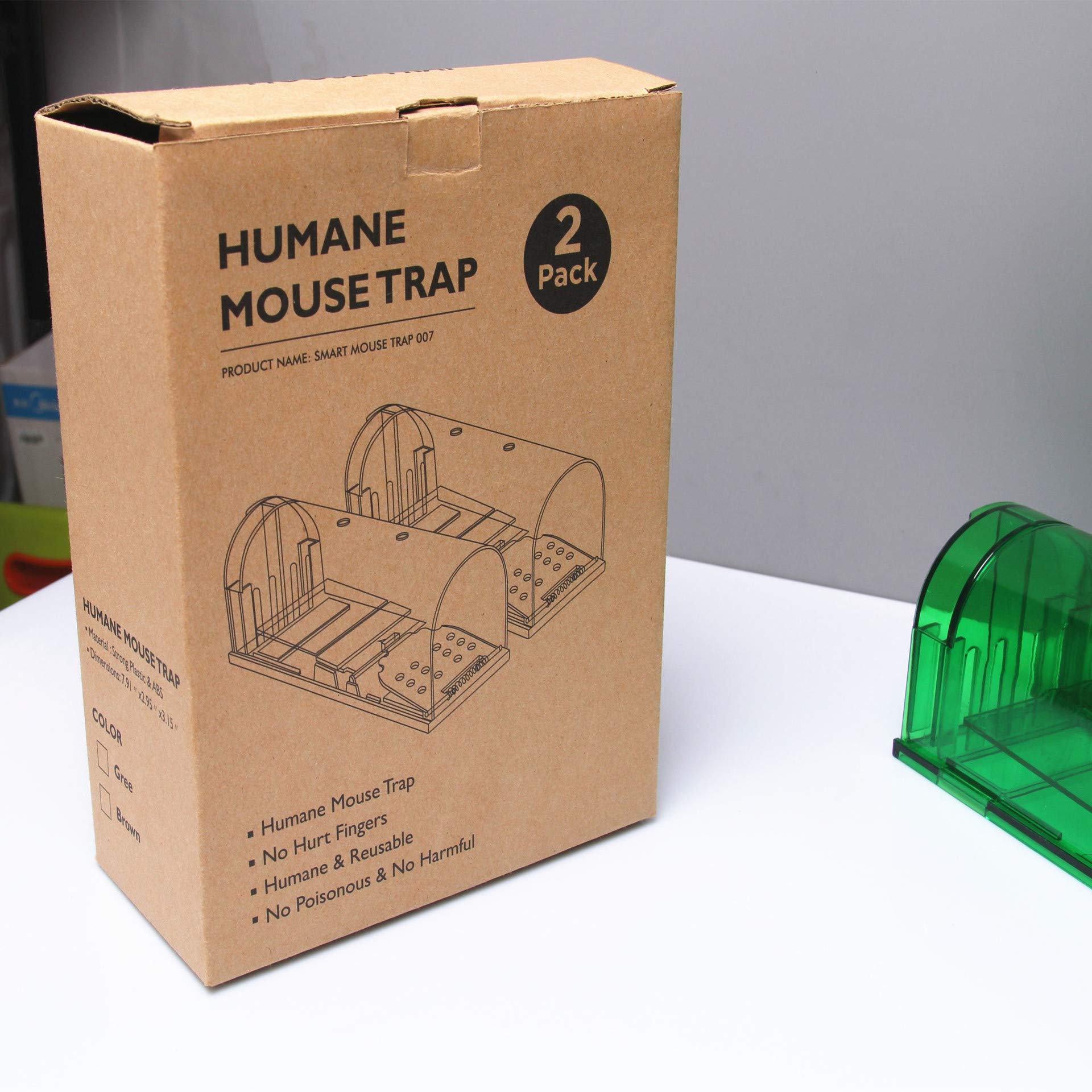 Humane Mouse Trap - Catch & Release Live Mouse and Rat Trap for Home & Country - Safe Rodent Control for Large & Small Mice (4 Pack) - Perfect for Indoor & Outdoor Pest Removal