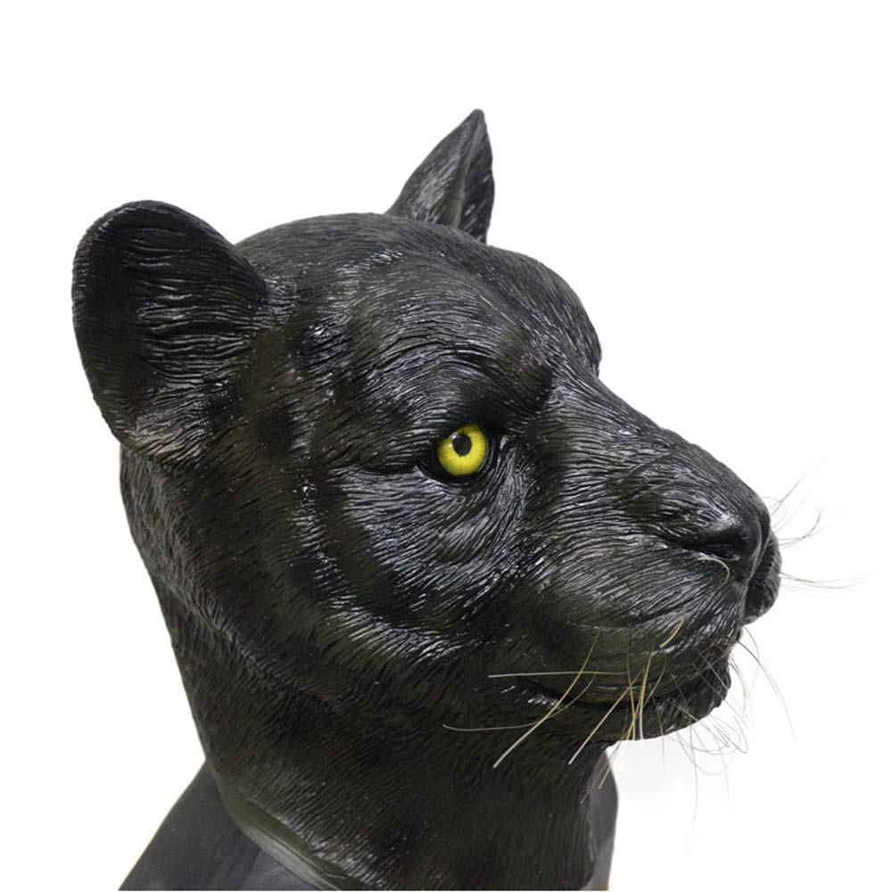 Black Panther Latex Mask - Realistic Animal Leopard Jaguar Costume Mask for Halloween, Cosplay, Carnival & Masquerade Parties | Perfect for Superhero Themed Events & Cosplay Conventions