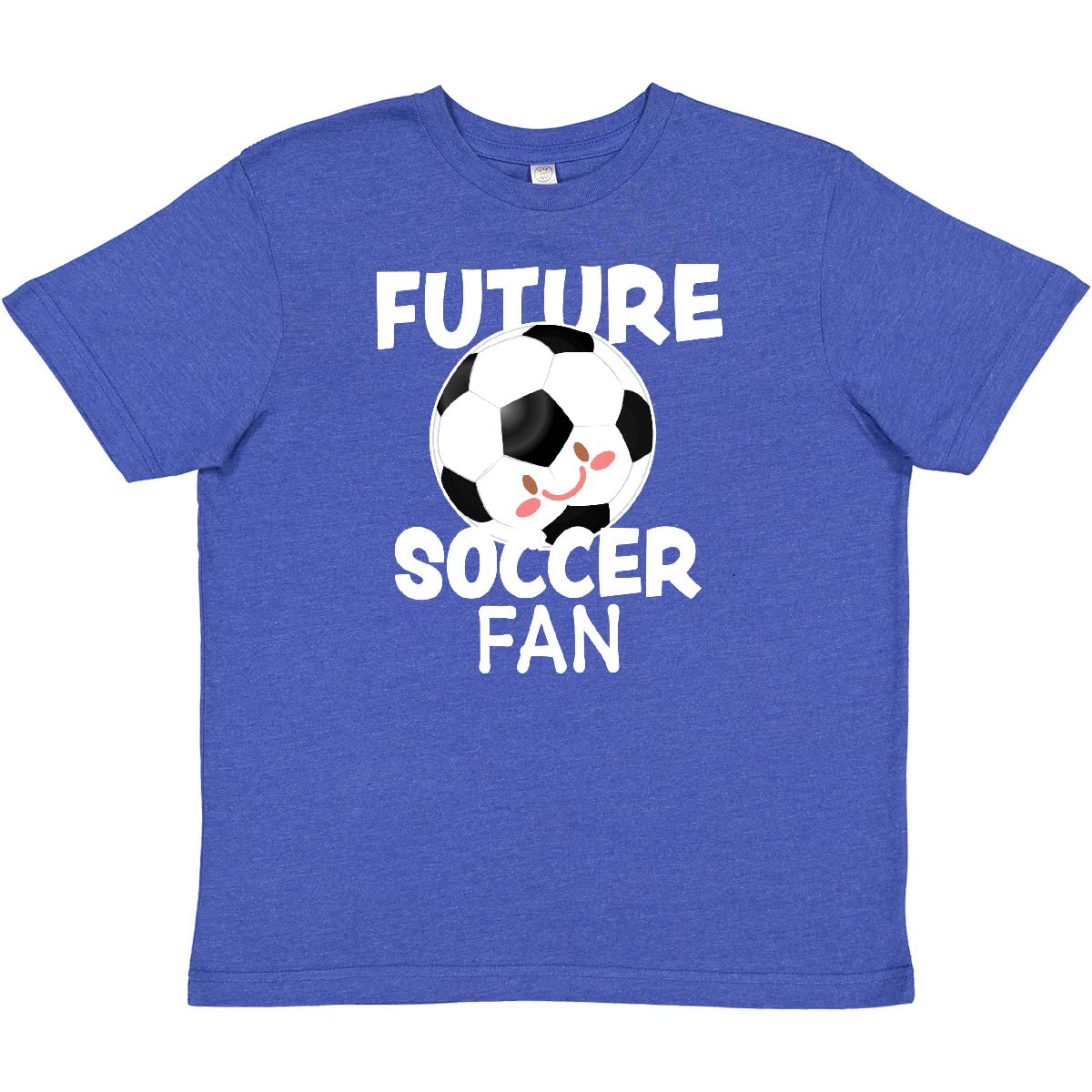 Inktastic Future Soccer Fan Youth T-Shirt - Cute Soccer Lover Kids Tee - Comfortable Cotton Shirt for Boys & Girls - Perfect for Games, Practice & Fan Events