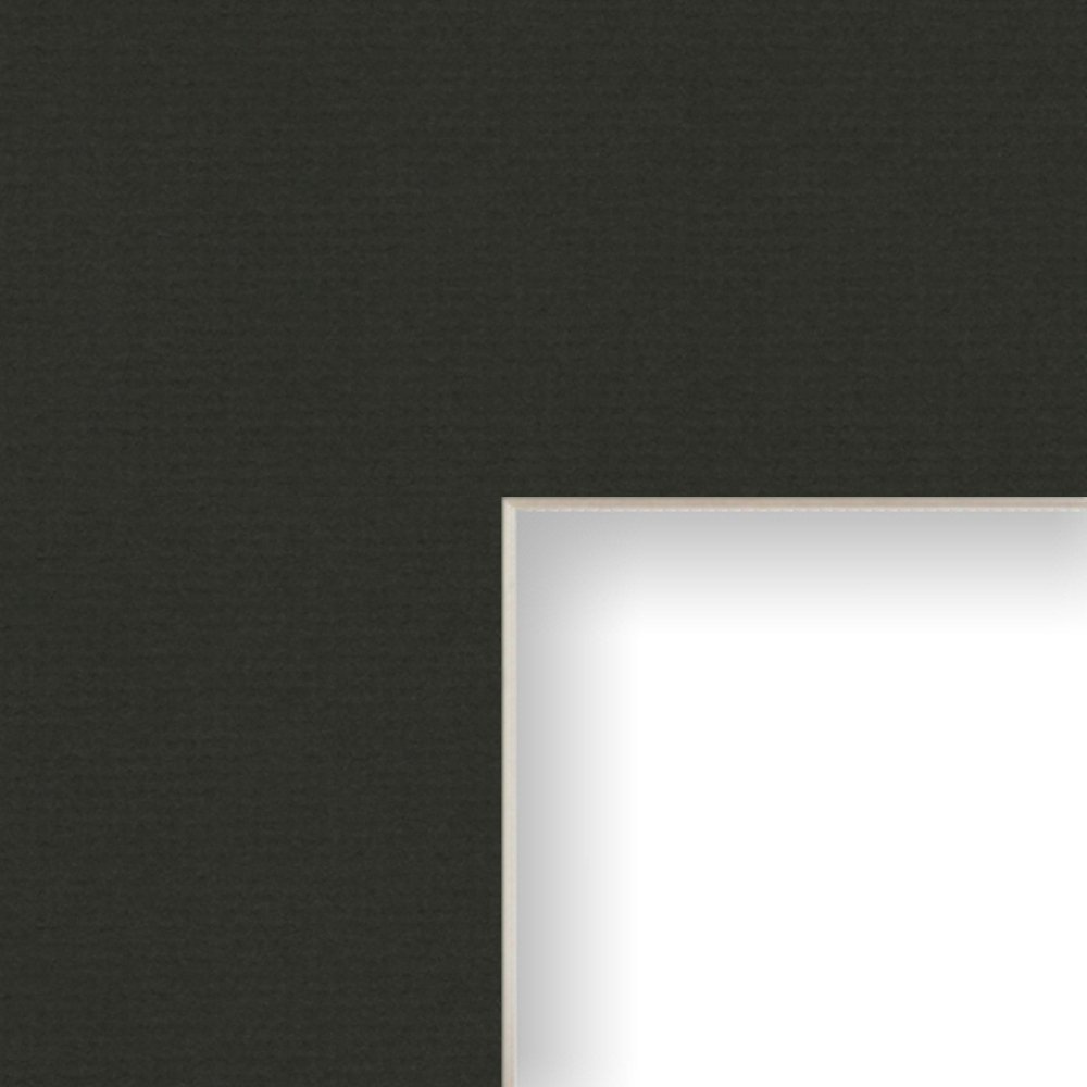 Craig Frames B404 24x24-Inch Picture Frame with Single Mat Opening for 12x12-Inch Photos - Textured Black with Cream Core - Perfect for Wall Decor, Home Office & Gallery Displays