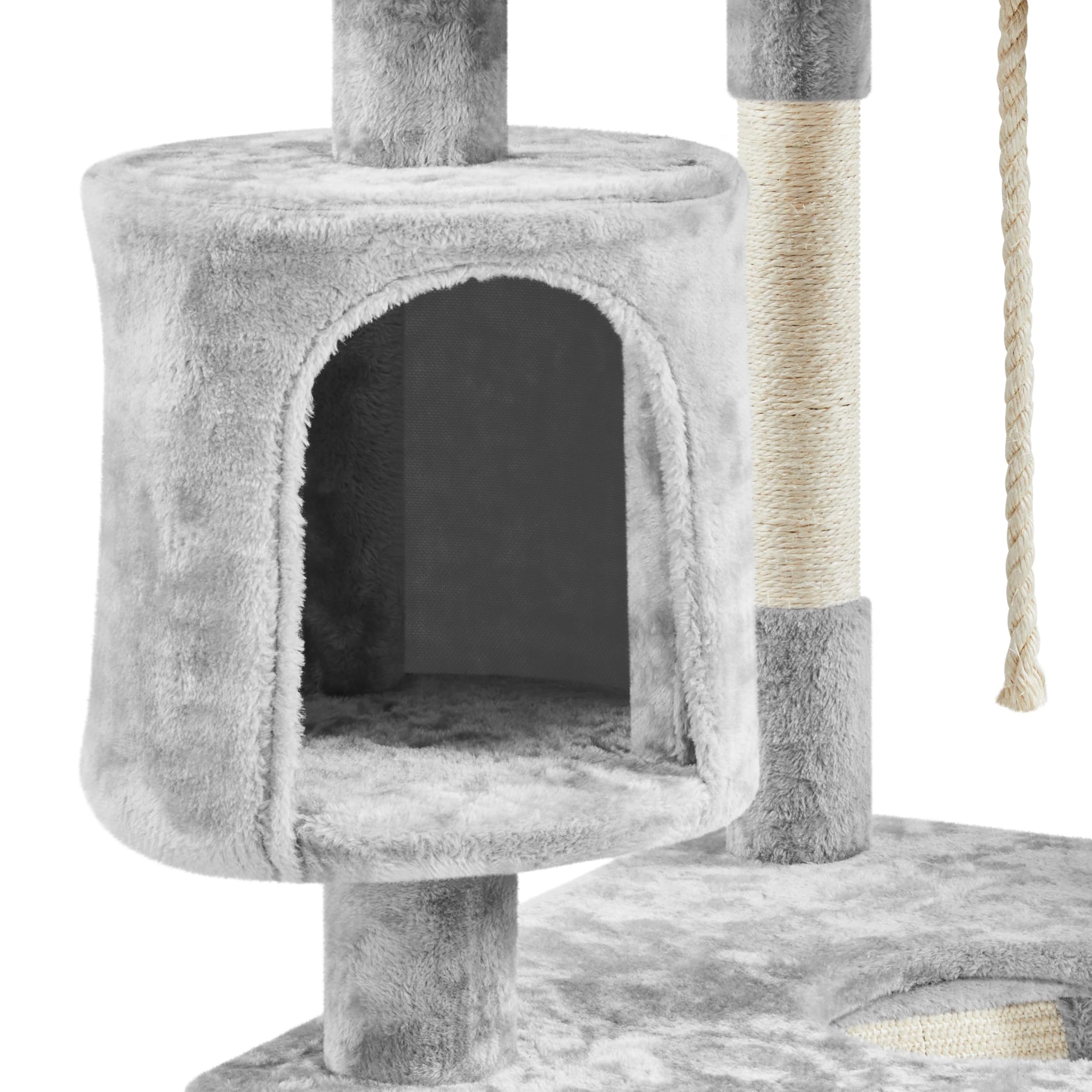 Topeakmart 79 Inch Multi-Level Cat Tree - Large Kitty Playhouse with Scratching Posts, 2 Condos, Ball & Perch - Durable Cat Tower Activity Center for Indoor Cats - Perfect for Play, Rest & Climbing