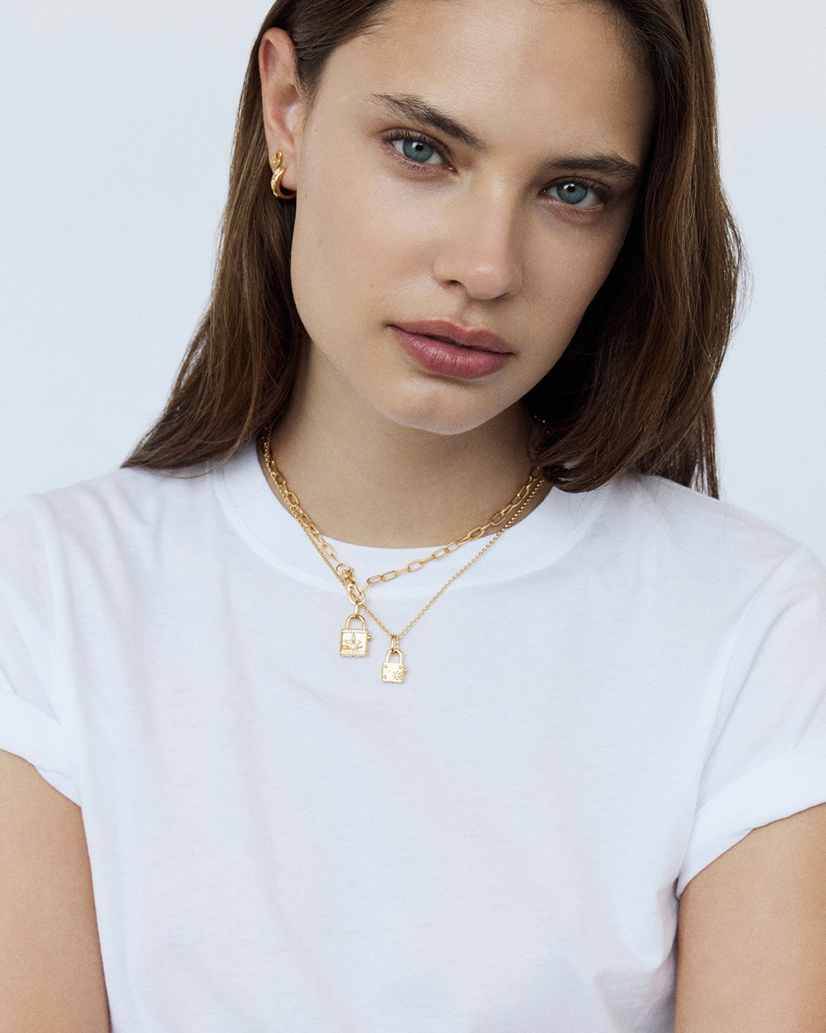 18k Gold Vermeil Bloom With You Lotus Padlock Pendant Necklace for Women - Elegant Floral Jewelry Gift for Birthday, Anniversary & Valentine's Day - Perfect for Everyday Wear & Special Occasions