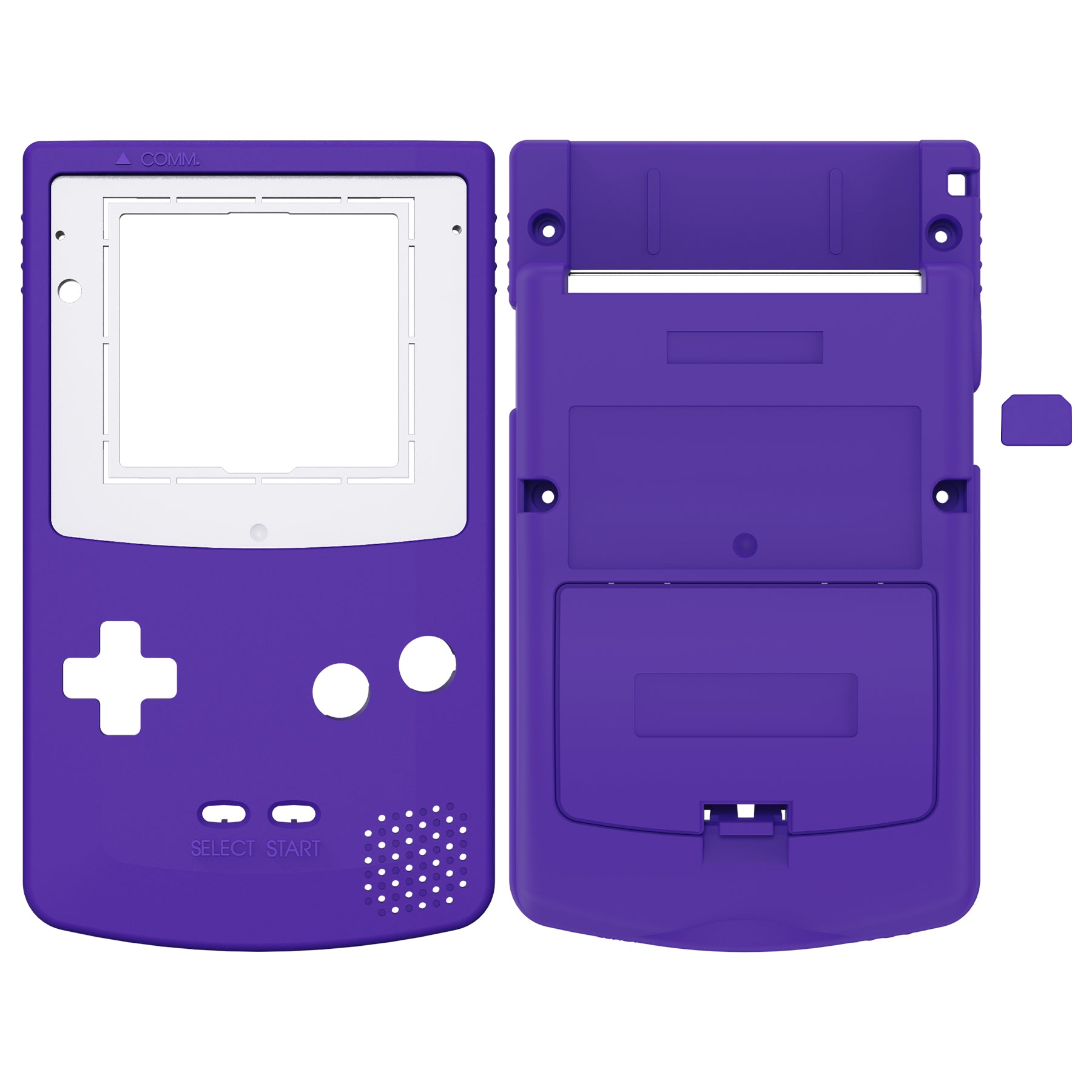 eXtremeRate Purple GBC Replacement Shell Full Housing Cover with Buttons for Gameboy Color - Compatible with GBC OSD IPS, Regular IPS & Standard LCD Screens (Console & IPS Screen Not Included) - Perfect for Gameboy Color Modding, Repair and Customization Projects - QCBP3014