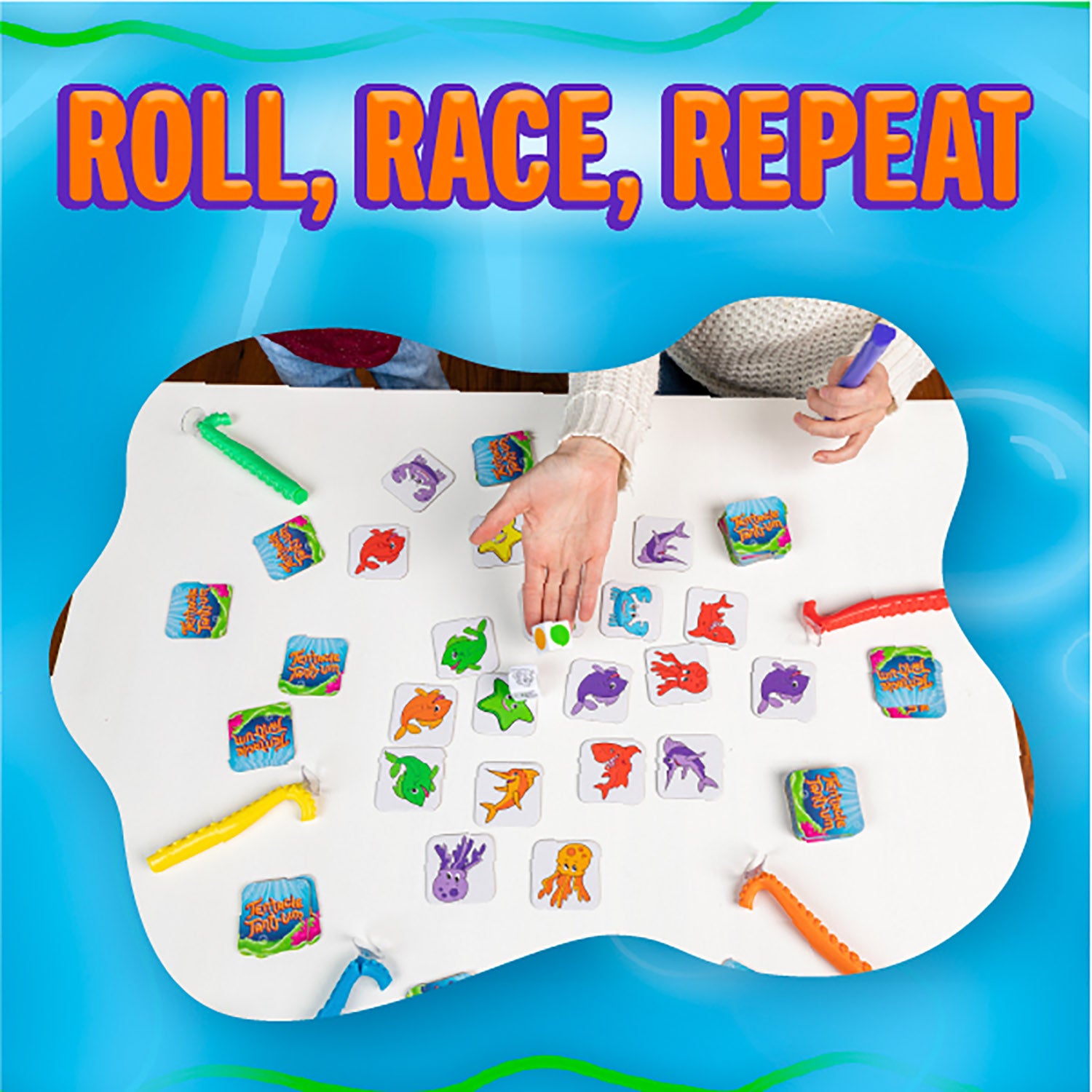 Continuum Games Tentacle Tantrum - Fun Color & Shape Matching Board Game for Kids | Perfect for Family Game Night & Preschool Learning Activities