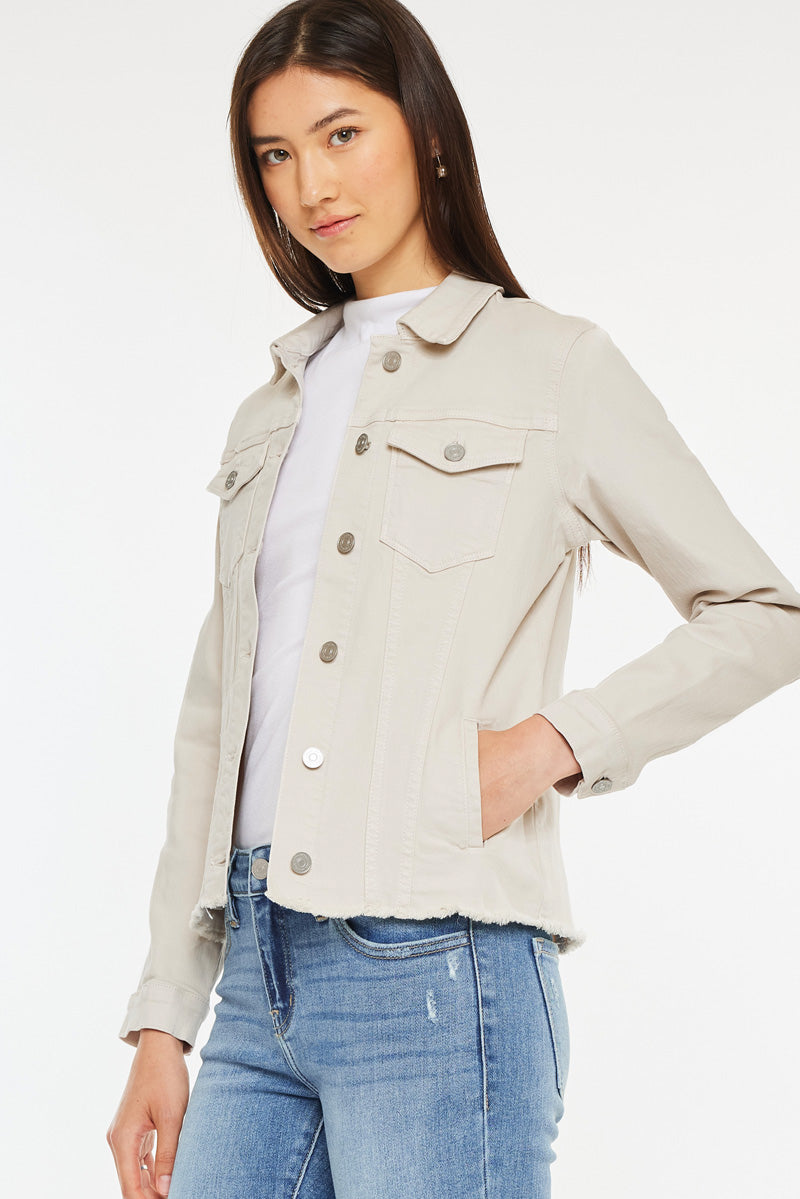 Stylish Jane Denim Jacket for Women - Trendy Lightweight Denim Jacket with Classic Fit - Perfect for Casual Outfits, Spring Layering & Everyday Wear
