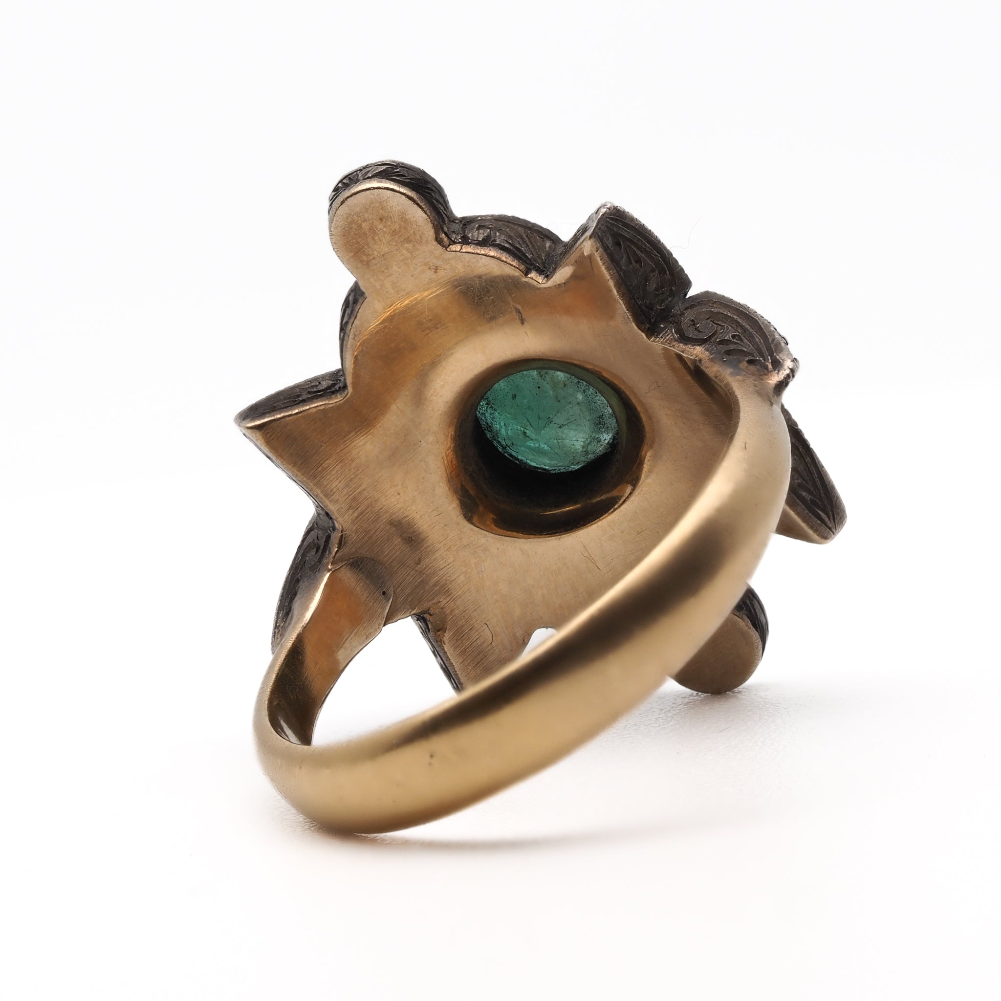 Vintage Emerald Ring - 14K Gold Plated Green Gemstone Jewelry for Women - Perfect for Weddings, Anniversaries & Special Occasions