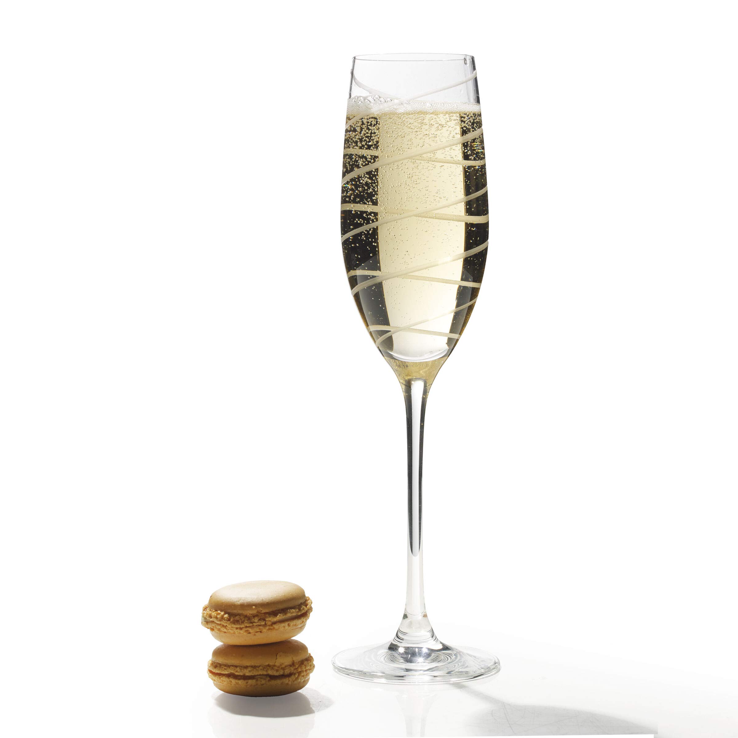 Premium Mikasa Cheers Martini Glasses Set of 4 - Elegant Crystal Champagne Flutes for Toasting - Perfect for Weddings, Parties & Special Celebrations