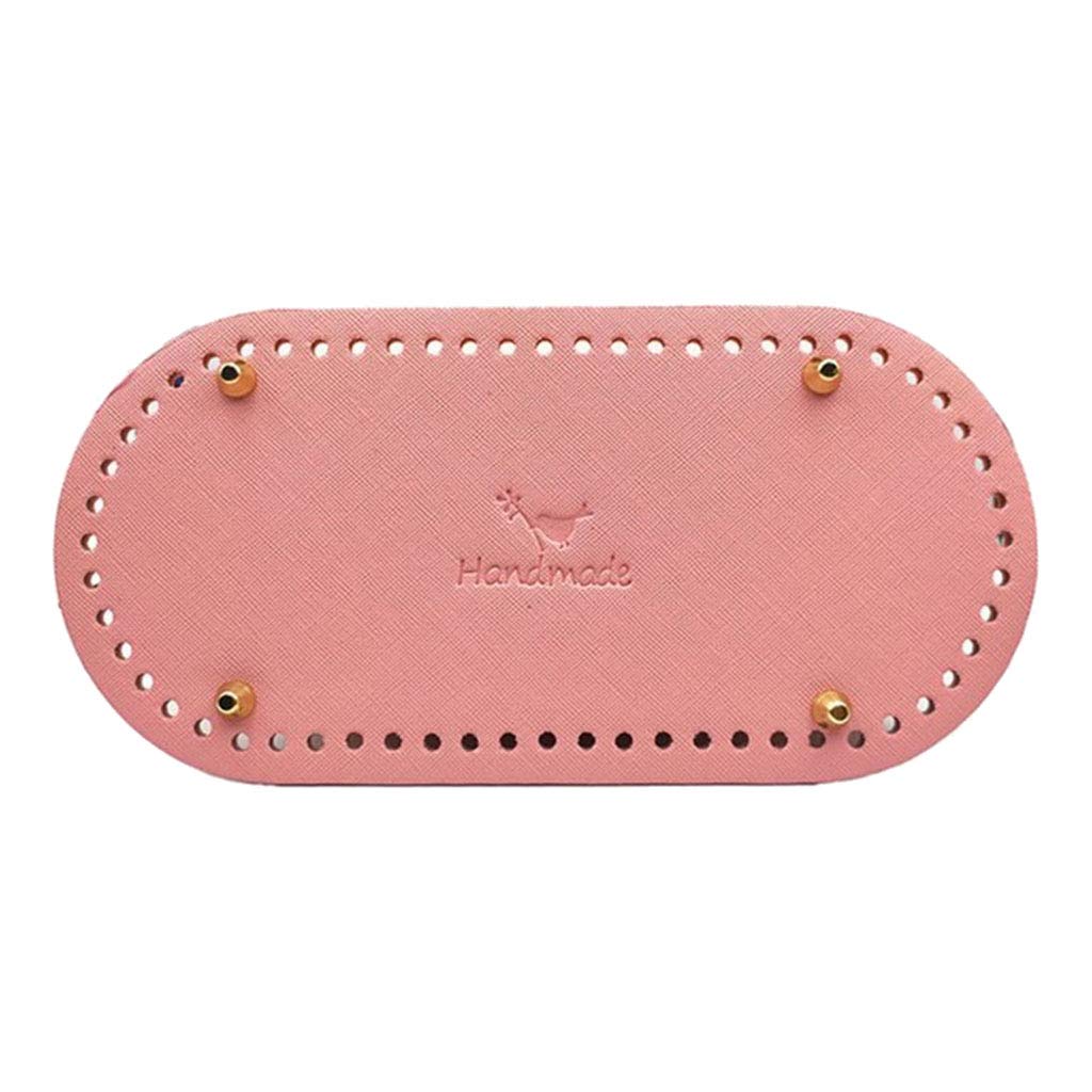 FAKEME Crochet Bag Organizer with Nail Bottom Shaper Pad - Pink Purse Insert Cushion for Wallets & Handbags | Perfect for Travel, Work & Everyday Use