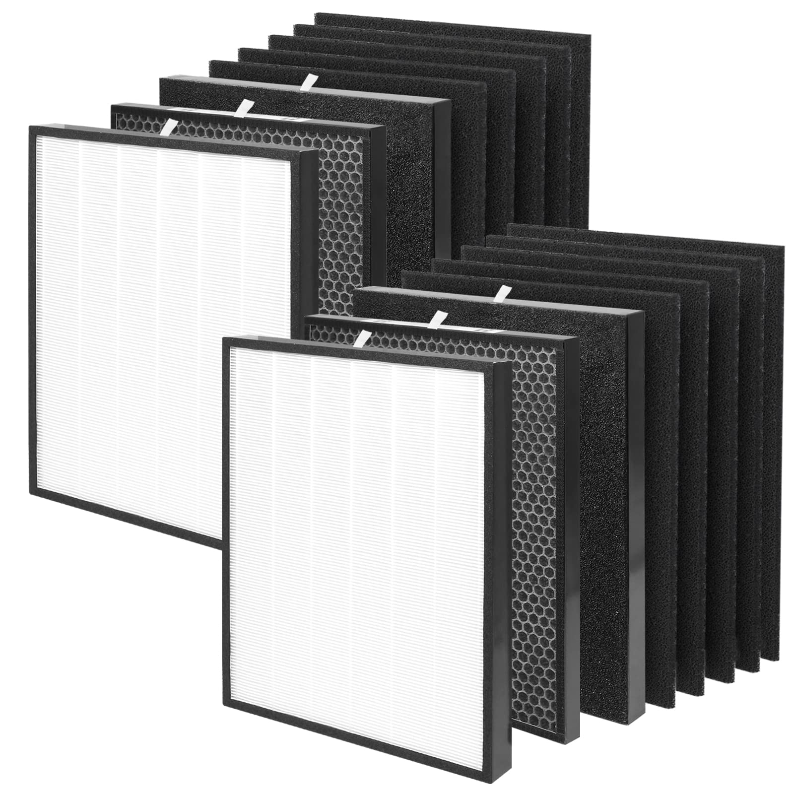 Ultimate Air Dr. Purifier Replacement Filter Kit for AD3000 & AD3000M Models - 10 Pre-Filters, 4 Carbon VOC Filters with Pre-Filters, 2 HEPA Filters | Perfect for Home, Office & Allergy Relief