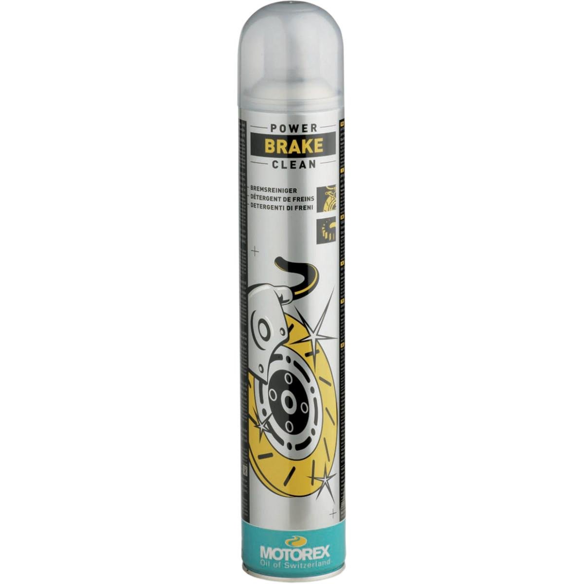 Motorex Power Brake Cleaner 750ml (171-601-076) - Fast-Acting Brake & Clutch Cleaner for Automotive, Motorcycle & Bike Maintenance