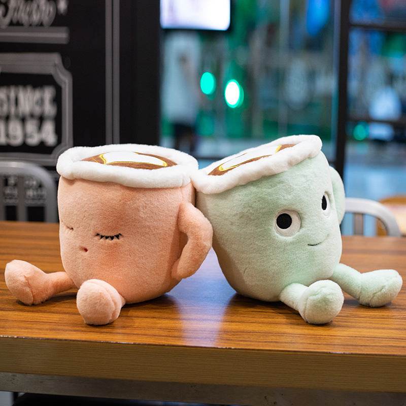 Soft & Cozy Coffee Mug Plush - Cute & Huggable Plushie for Coffee Lovers - Perfect for Gifts, Home Decor & Stress Relief