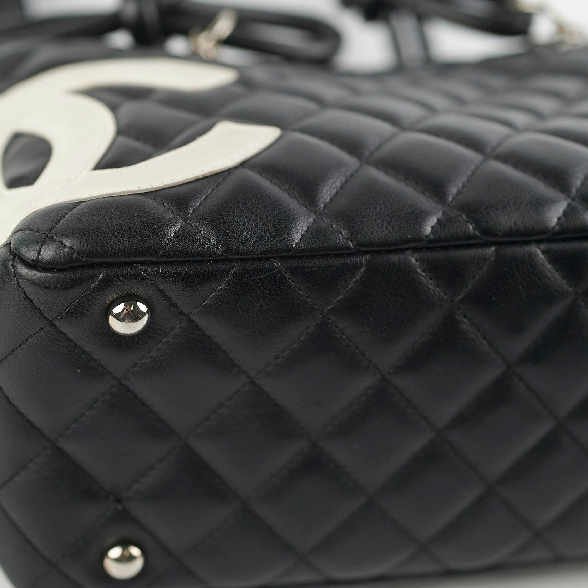 Chanel Cambon Bowler Bag - Genuine Lambskin Leather Handbag in Classic Black | Perfect for Work, Travel & Evening Events