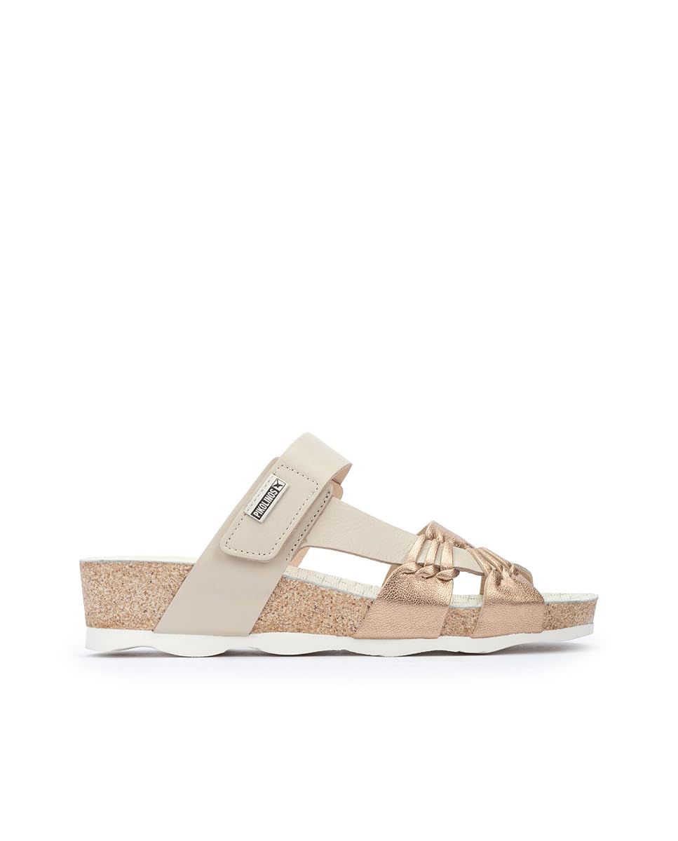 PIKOLINOS Women's Leather Wedge Sandals - Comfortable Mahon Style for Summer, Beach & Casual Outings