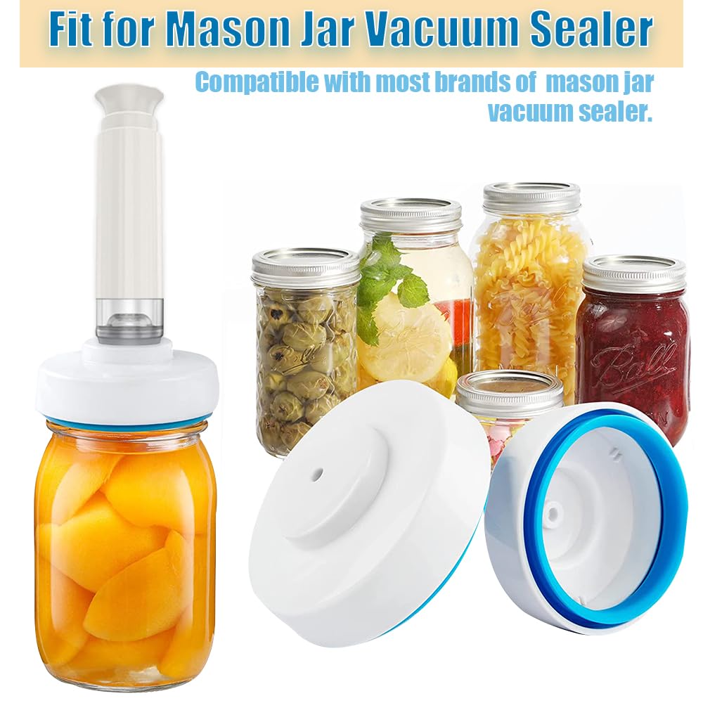 YIMIKE Manual Handheld Vacuum Pump for Sous Vide Bags & Mason Jars - Portable Food Sealer for Wide/Regular Mouth Jars - Perfect for Meal Prep, Sous Vide Cooking and Food Storage
