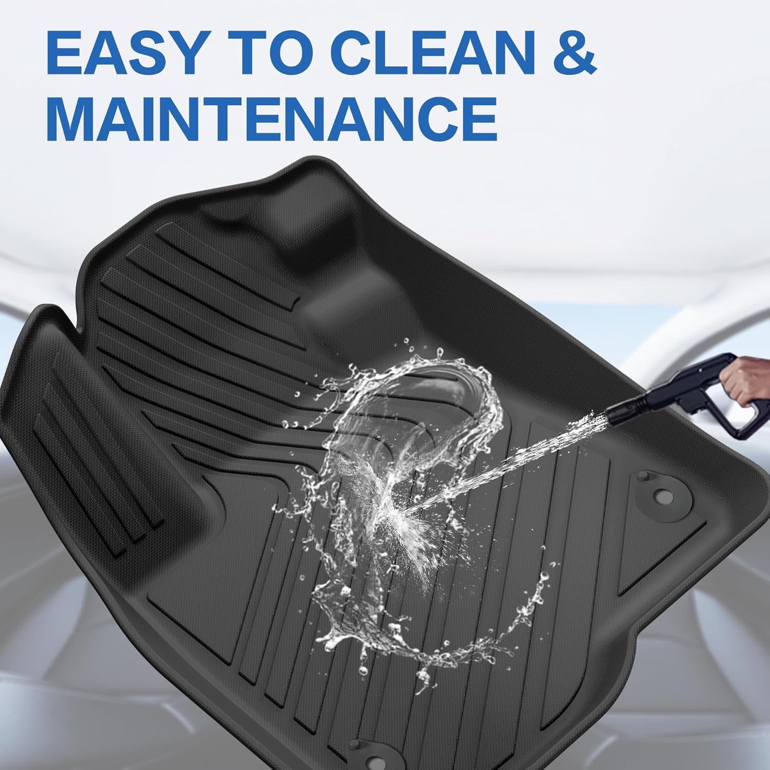 Premium All-Weather Floor Mats & Cargo Liners for Honda CR-V 2023-2025 & Hybrid Models - Complete Set (1st & 2nd Row + Trunk Mat) - Durable Protection for Mud, Snow & Spills - Perfect for Daily Commutes, Road Trips & Outdoor Adventures