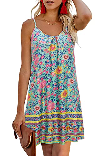 Green Pink White Floral
