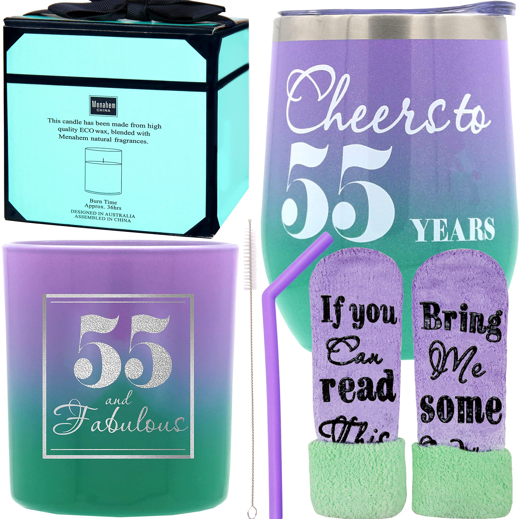 55th Birthday Party Decorations for Women - Gold & Black Theme 55 Year Old Birthday Gifts - Elegant Cake Topper, Banner & Balloons Set - Perfect for Milestone Celebrations, Retirement Parties & Surprise Gatherings