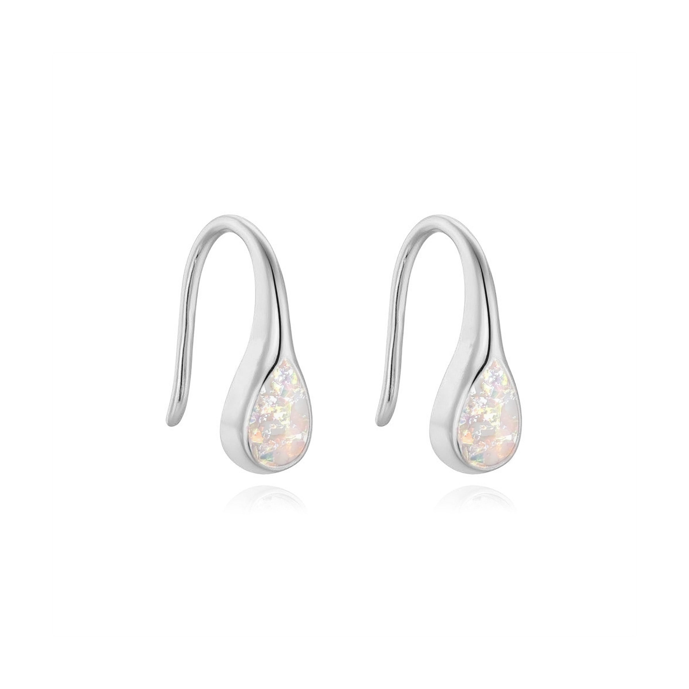 Elegant Teardrop Ashes Earrings - Handcrafted Memorial Jewelry for Loved Ones | Perfect for Remembrance, Sympathy Gifts & Special Occasions