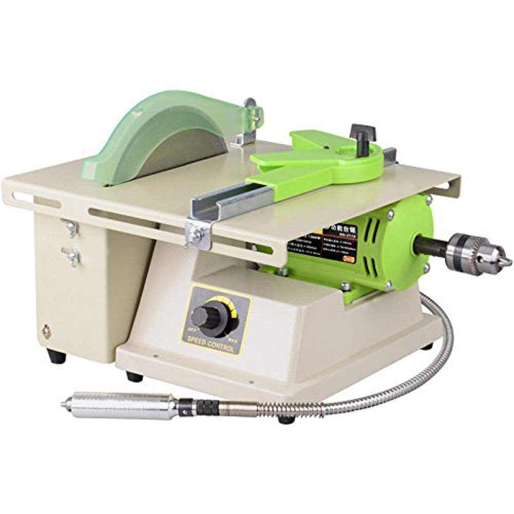 1380W Jewelry Rock Polishing Buffer Bench Lathe & Polisher Machine - Multifunctional Jewelry Table Bench Grinder Mill Set 220V for Gemstone, Metal, Wood Crafting - Perfect for Jewelry Making, Lapidary Work & DIY Projects