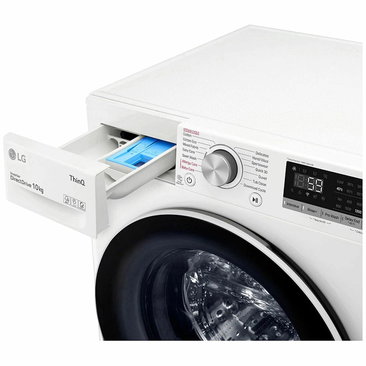 LG 10kg Front Load Washing Machine with Steam Function - WV5 1410W - Energy Efficient Large Capacity Washer for Home & Laundry Room | Perfect for Families, Apartments & Small Spaces