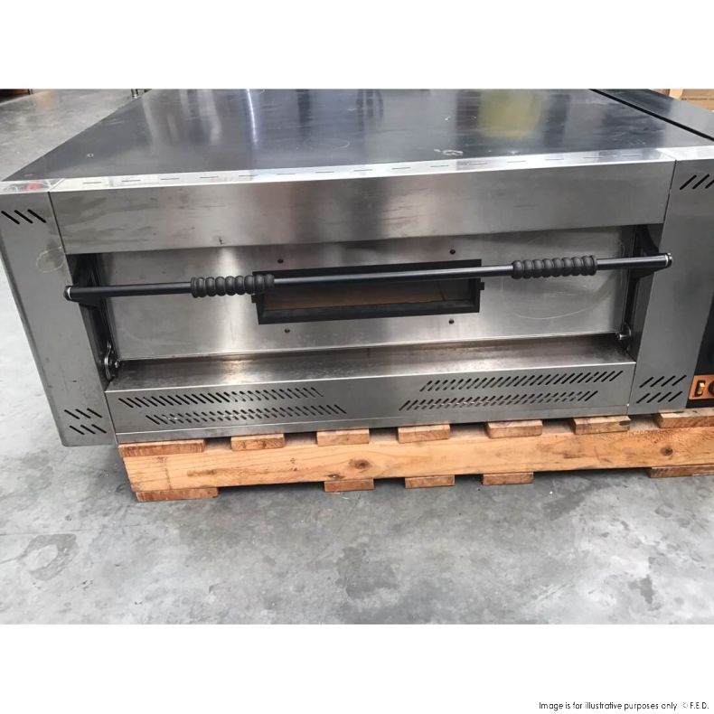 Prisma Food Single Deck Gas Pizza & Bakery Oven PMG 9 NSW1563 - Commercial Restaurant Equipment for Pizzeria, Bakery & Catering Business