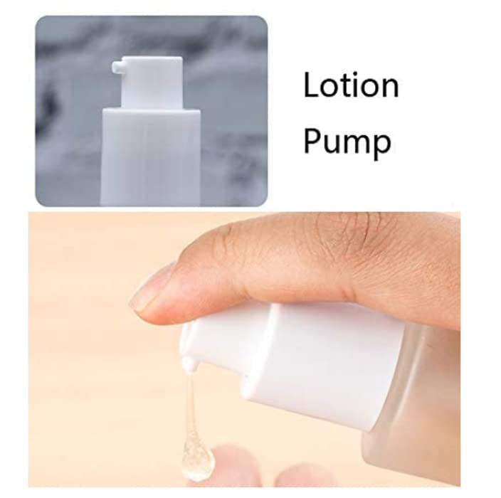 2 Pack 50ml (1.7oz) Leak Proof Travel Bottles - Matte Black Cosmetic Pump Bottles for Toiletries, Lotion, Foundation & Essential Oils | Perfect for Air Travel, Gym Bag & Daily Skincare Routine