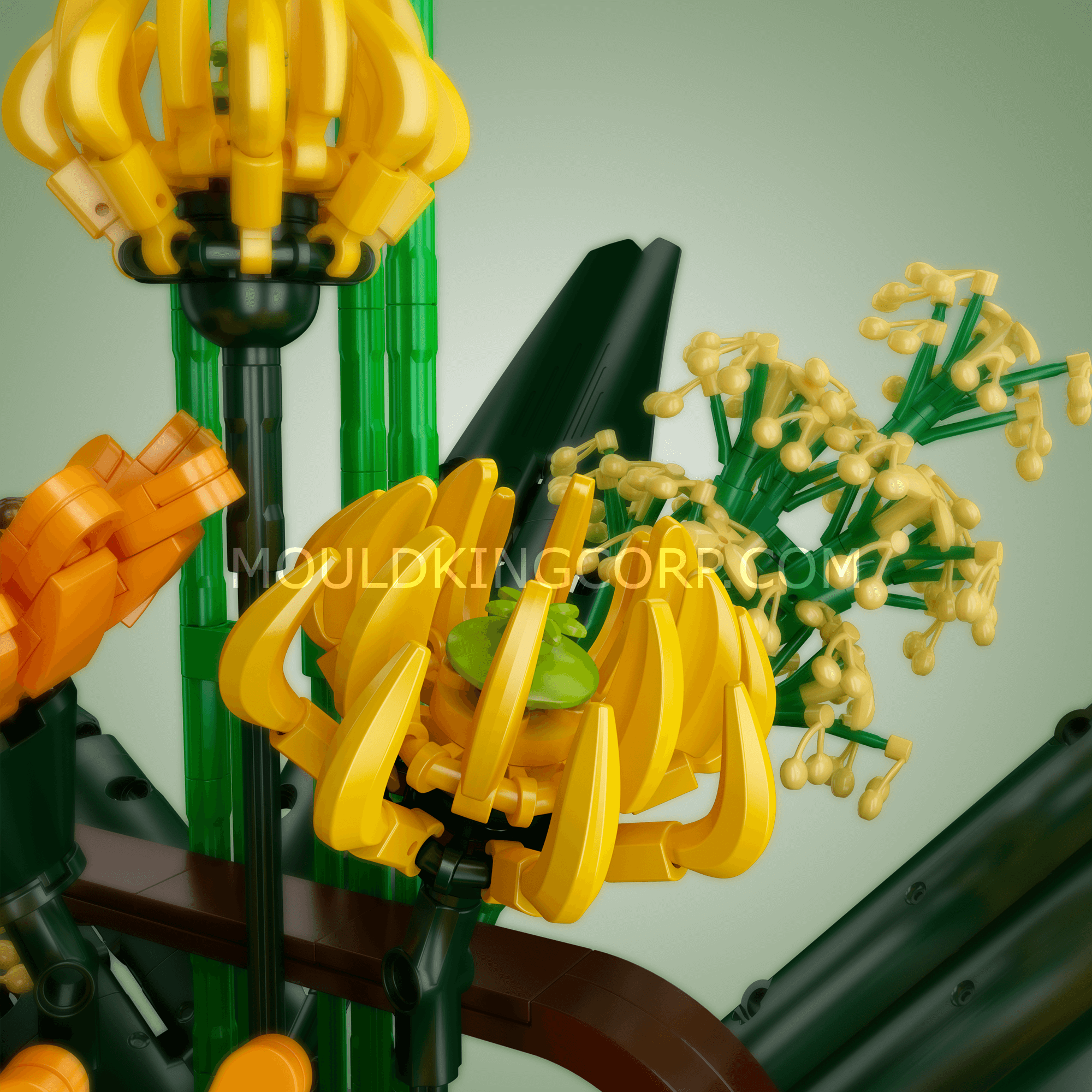 Mould King 10024 Birds of Paradise Flower Bouquet Building Set - 1,608 Piece DIY Botanical Model Kit for Adults, Home Decor & Gift Idea | Creative Relaxation & Office Desk Decoration