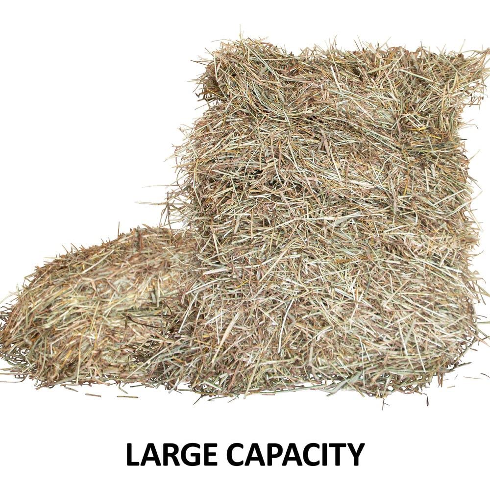 **Slow Feed Corner Floor Hay Rack for Horses – Large Capacity Slow Feeder for Healthy Digestion | Durable & Easy to Assemble | 5-Year Warranty | Ideal for Stables, Barns & Pastures**