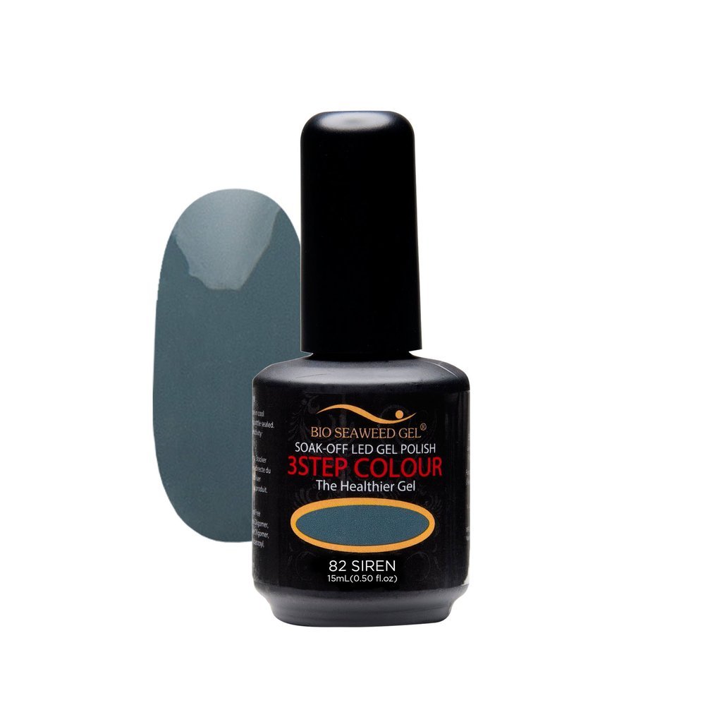 Bio SeaWeed Gel 3STEP COLOUR UV/LED Gel Polish - 82 Siren (15ml) | Long-Lasting Nail Polish for Salon & Home Manicures | Perfect for Weddings, Parties & Special Occasions