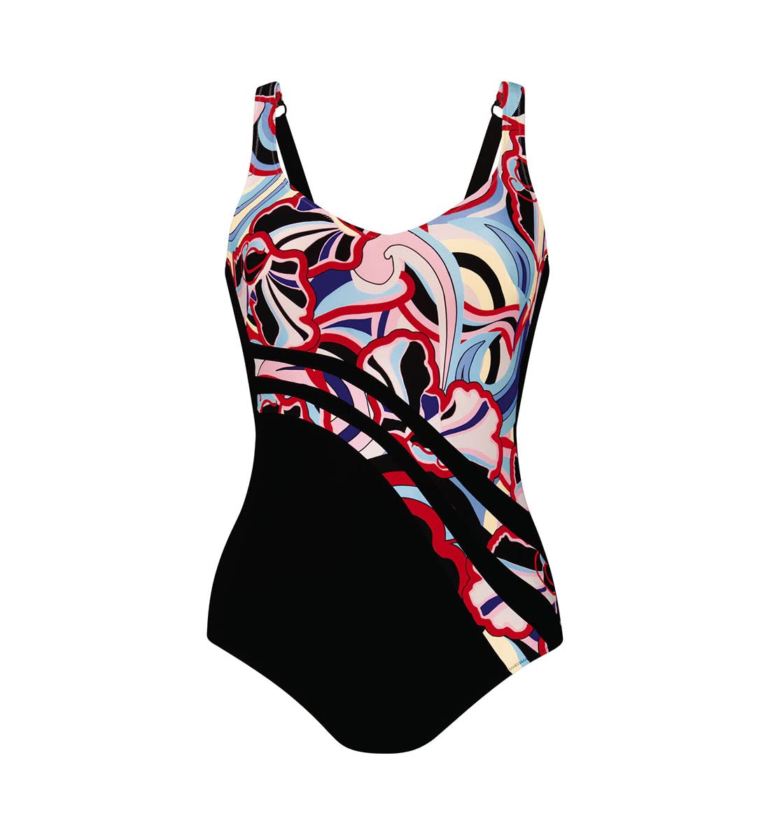 Anita Women's 7347 Retro Vision Luella One Piece Swimsuit - Vintage High Waisted Bathing Suit for Women, Tummy Control Swimwear - Perfect for Beach, Pool, Vacation & Summer Water Activities