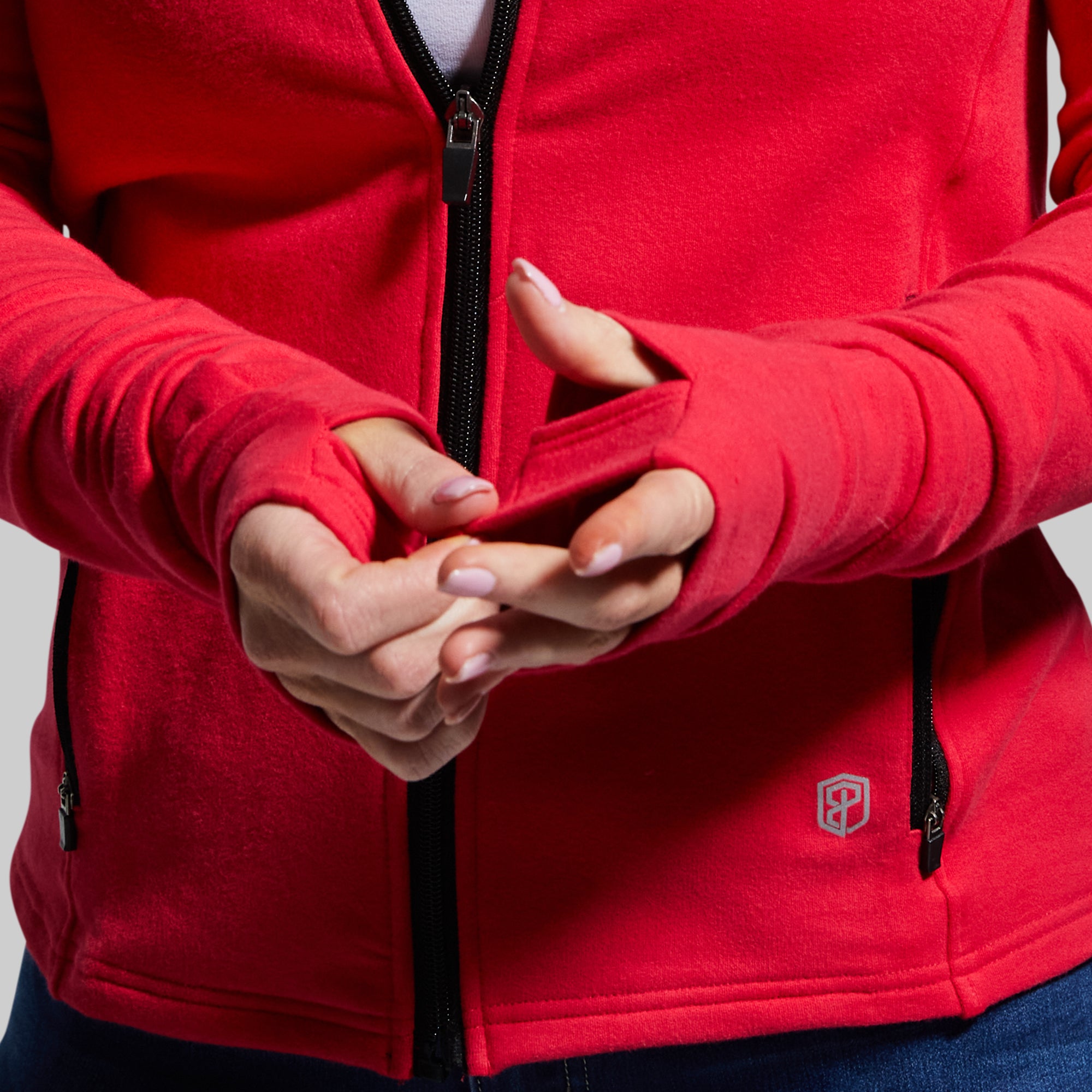 Premium Motorcycle Zip Up Jacket for Men & Women - Lava Red - Windproof & Comfortable Riding Gear for Cruiser, Sport Bike & Daily Commute