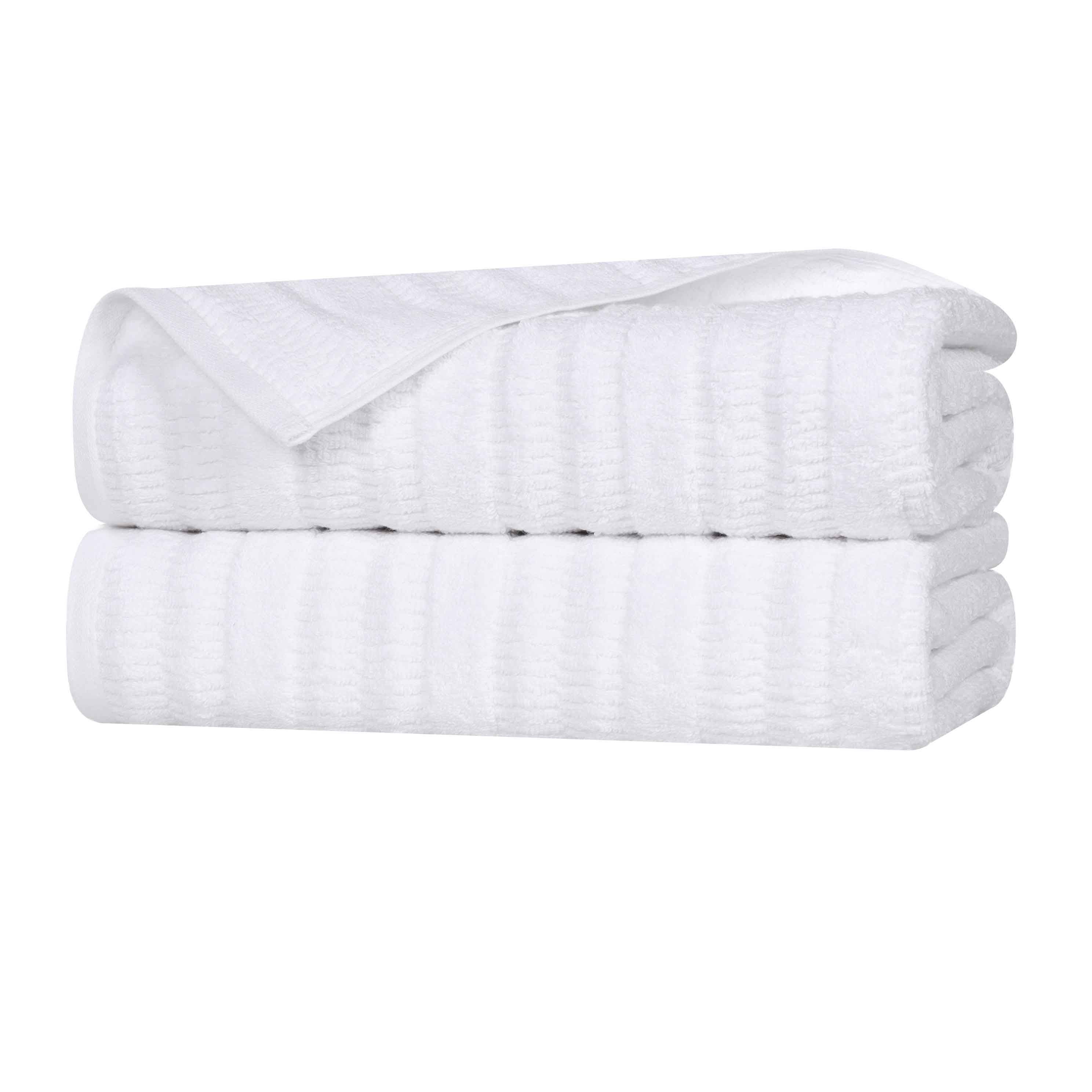 Premium Mika Smart Twist Cotton Bath Sheets - Ultra Soft & Absorbent, Set of 2 (Grey) - Luxury Spa & Bathroom Essentials for Hotels & Home Use