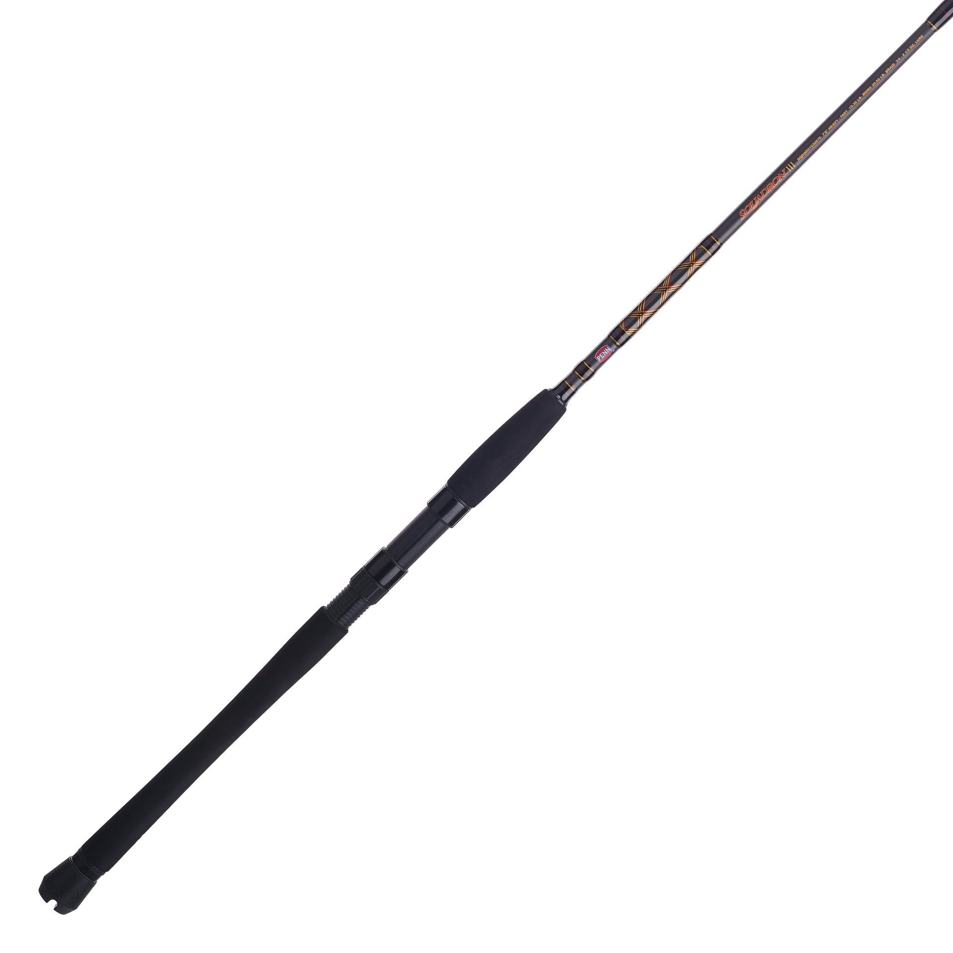 Squadron III Inshore Spinning Fishing Rod - Lightweight Graphite Saltwater Rod for Bass, Trout & Redfish - Perfect for Kayak Fishing & Shore Casting