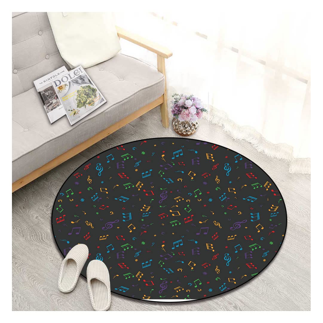 Non-Slip Round Area Rug 55
