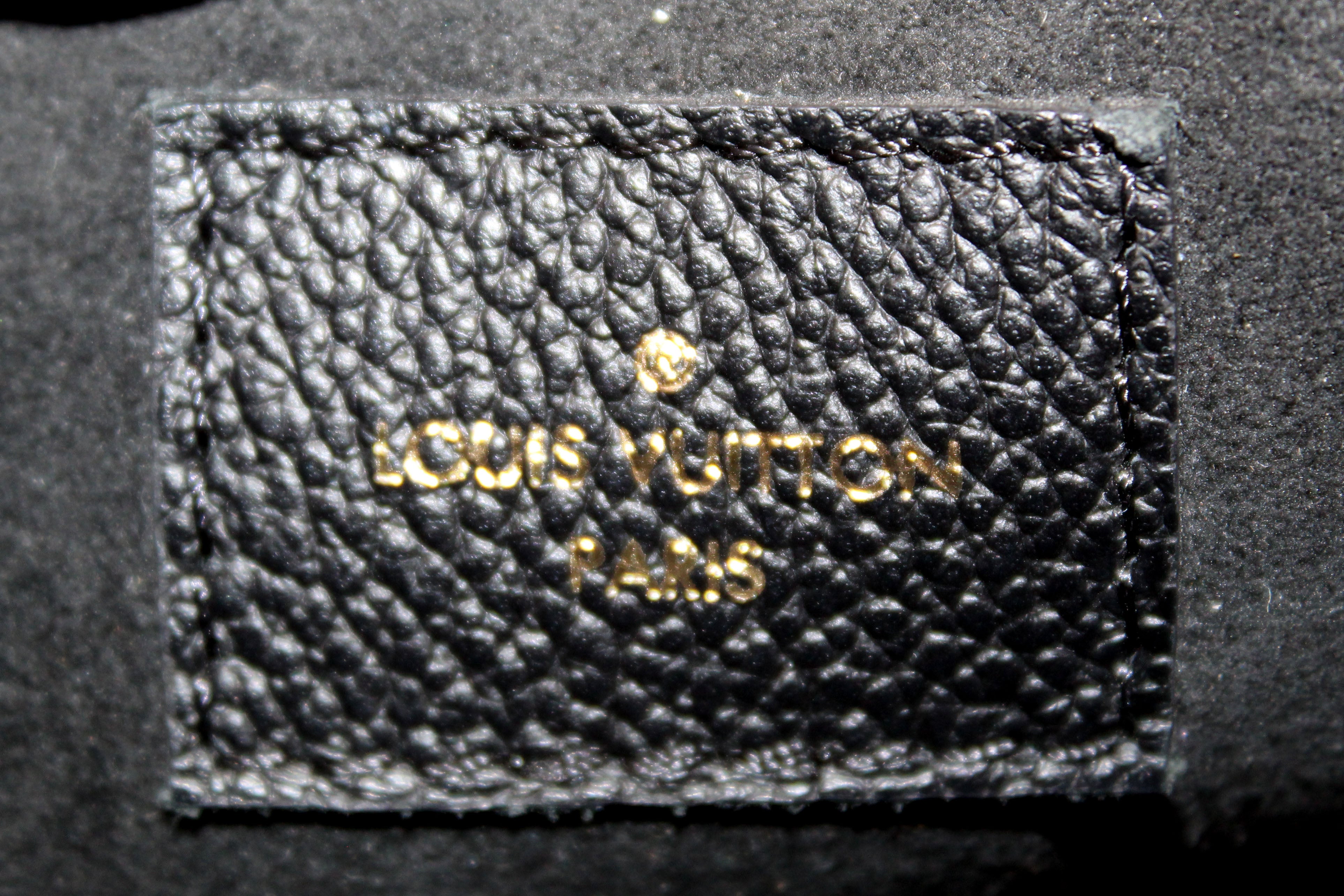 Authentic Louis Vuitton Black Monogram Empreinte Leather Pochette Shoulder Bag for Women | Luxury Crossbody Purse | Perfect for Date Night, Travel & Everyday Use