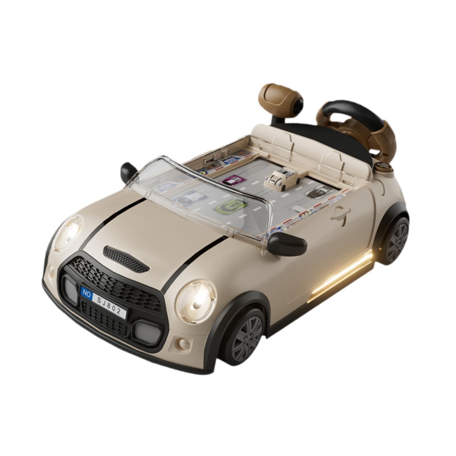 Luwecf Kids Steering Wheel Toy - Interactive Educational Driving Toy with Realistic Sounds for Toddlers & Preschoolers - Perfect for Pretend Play & Early Learning Development