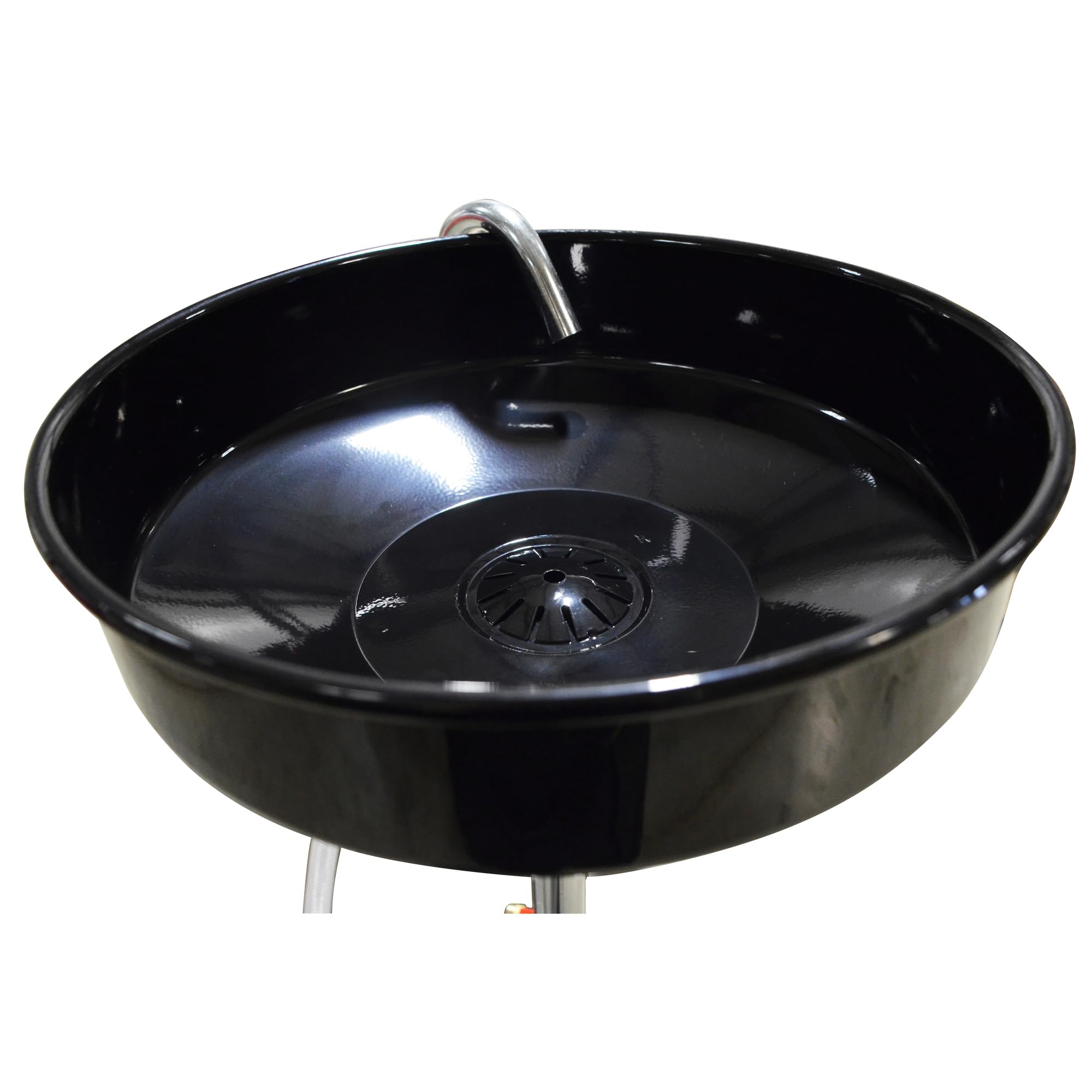 18 Gallon Self-Evacuating Oil Drain Pan - Heavy Duty Automotive Oil Change Container for Garage & Workshop Use