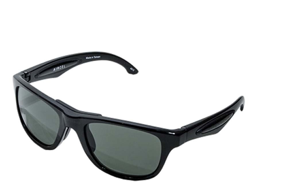 Amphibia Wave Vapor Sunglasses - Matte Black Polarized UV Protection - Perfect for Beach, Boating & Outdoor Activities
