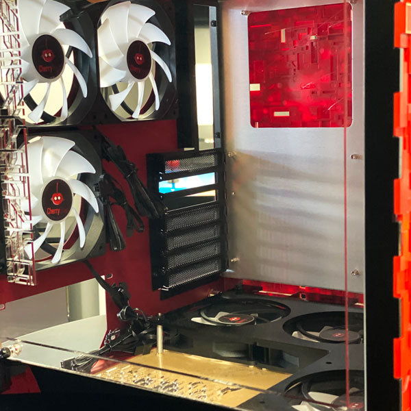 Star Trek Borg Cube ATX RED Edition - Gaming PC Case for Custom Builds | High Airflow Design | Ready to Ship | Perfect for Sci-Fi Fans & Gaming Setups
