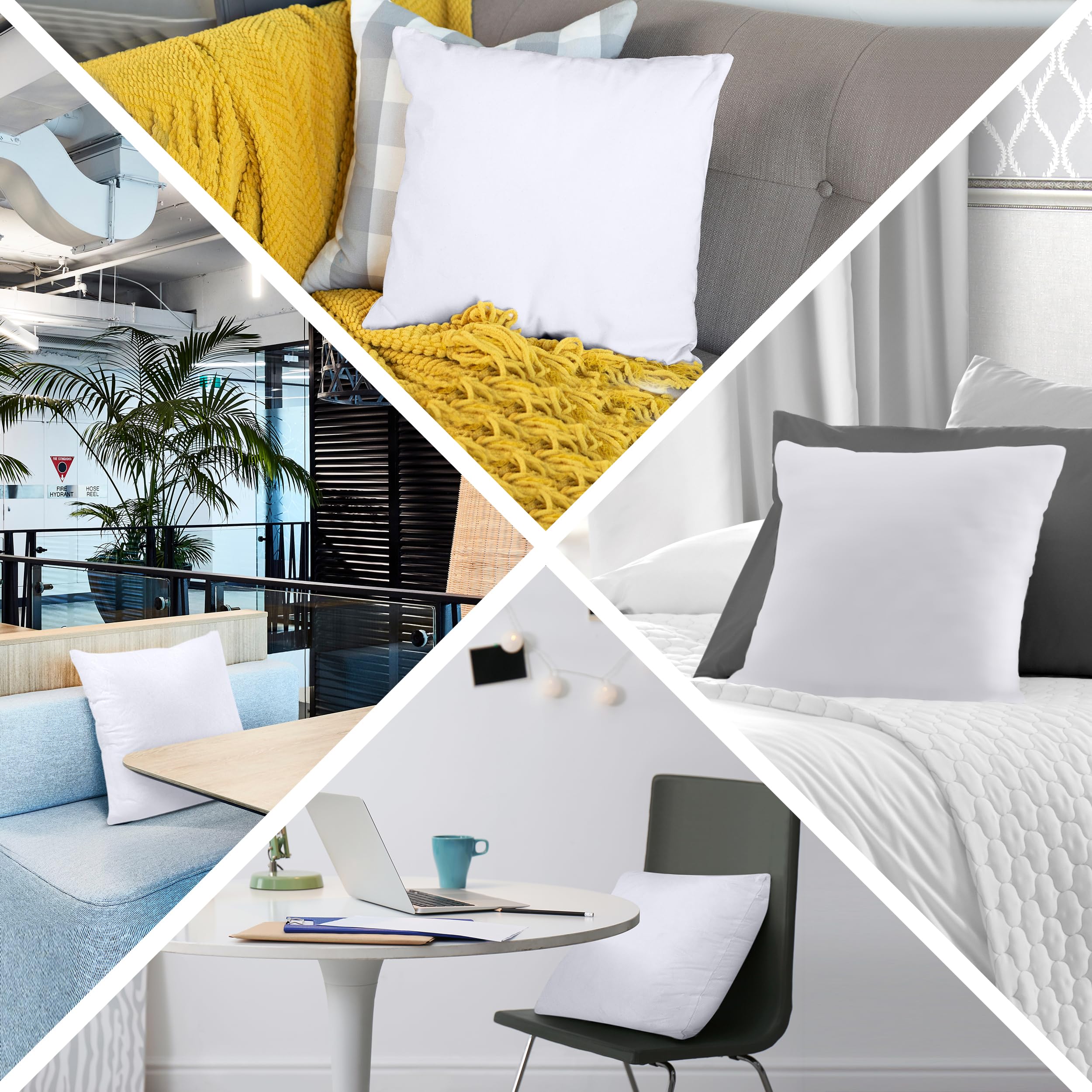 Utopia Bedding Decorative Throw Pillows Set of 1 - 20x20 Inches Soft Square Couch Pillows for Sofa, Bed & Home Decor - Perfect for Living Room, Bedroom & Dorm Room