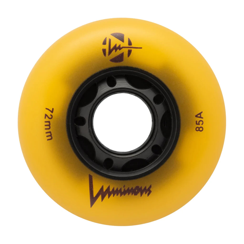 Glow Luminous 72mm LED Light Up Skateboard Wheels - Perfect for Night Skating, Longboard & Cruiser Boards - Glow in The Dark Wheels for Safety & Fun