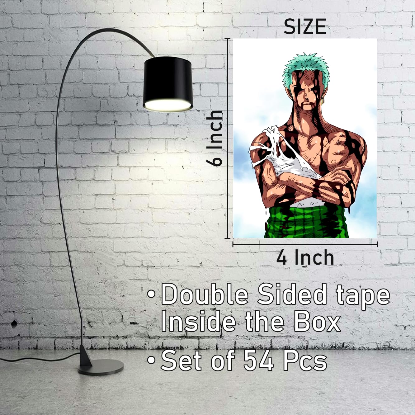SAW Anime Posters - Pack of 54 (4x6 Inches) | Aesthetic Artwork Wall Decor for Living Room, Bedroom, Home & Office | Perfect for Anime Fans, Gift Giving & Room Decoration
