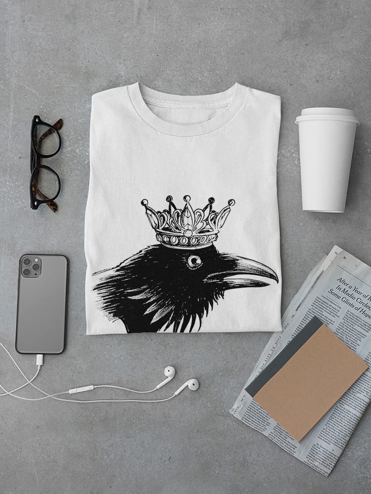 Crow Queen Sketch Graphic T-Shirt for Men - Cool Urban Streetwear & Casual Outfit Essential