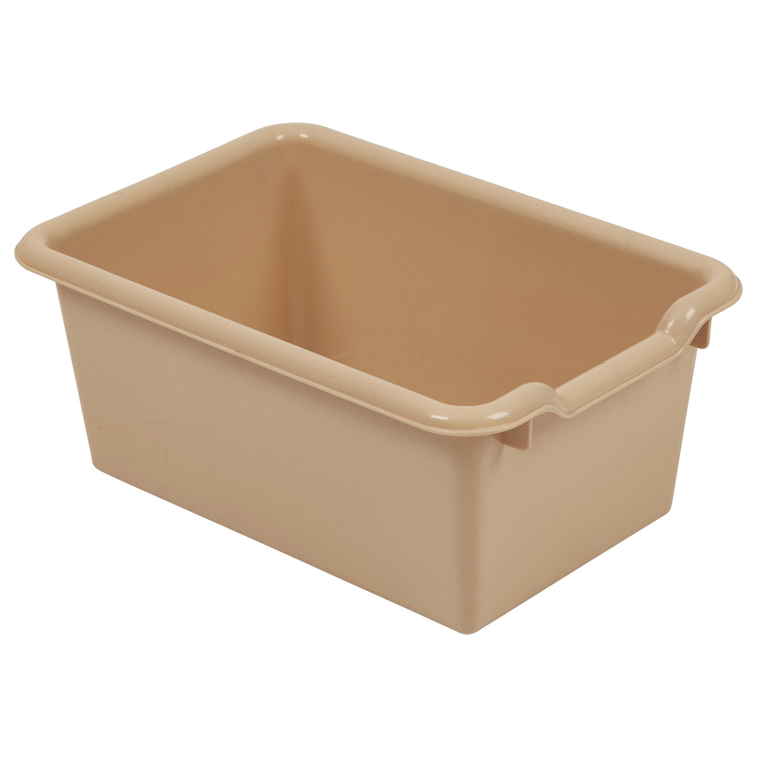 ECR4Kids 10-Section Hanging Coat Locker with Scoop Front Storage Bins - Natural Sand Color Cubby Organizer for School, Daycare & Home Entryway Storage Solutions