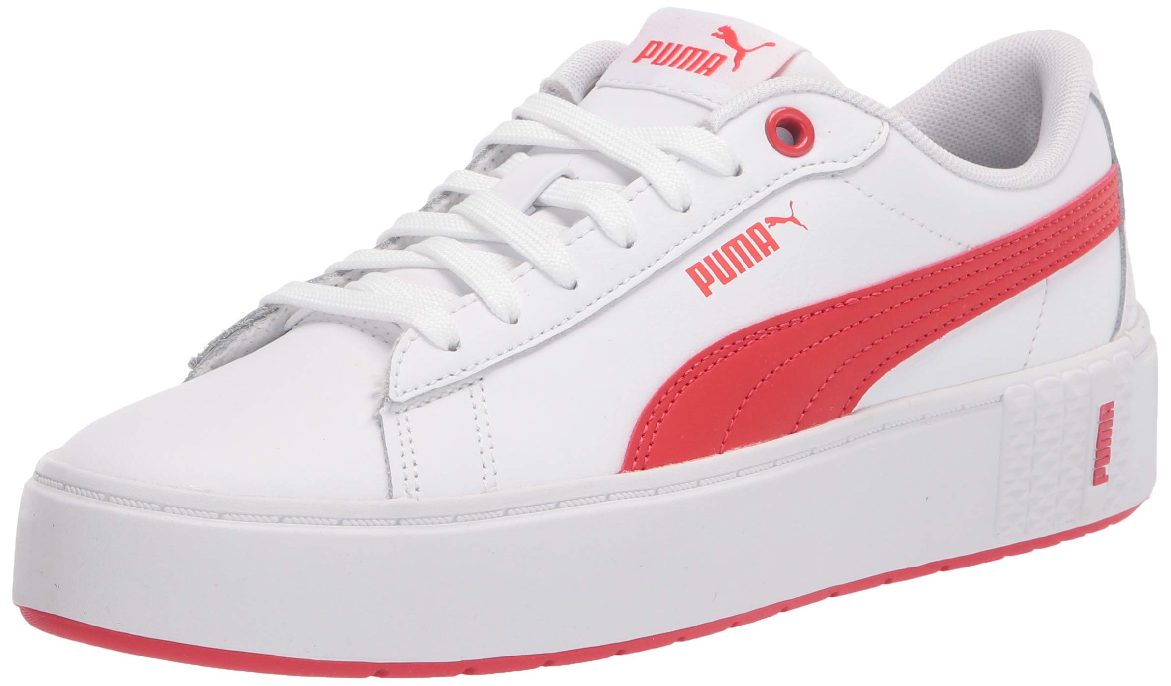 PUMA Women's Smash Platform 2 Sneakers - Fashion White Leather Casual Shoes for Women | Comfortable Walking & Everyday Wear | Perfect for Work, Gym & Street Style
