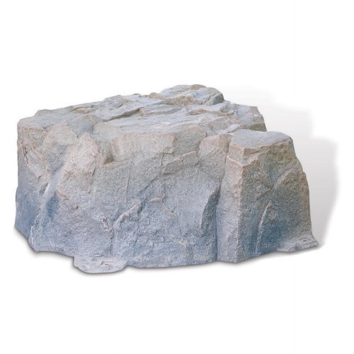 Artificial Rock Riverbed Cover - Brown Septic Tank Lid Concealer for Landscaping (Fits Up to 14in Height) - Perfect for Yard Decoration, Garden Camouflage & Utility Box Disguise